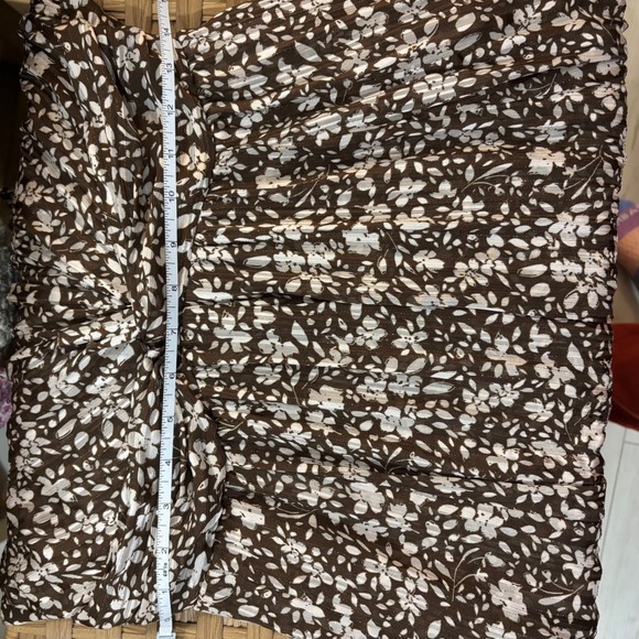 Sabina Musayev Large Legend Dress Brown Floral Ruffle Tiered Midi Boho Read - Picture 15 of 15